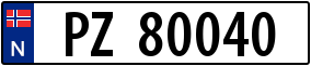 Truck License Plate